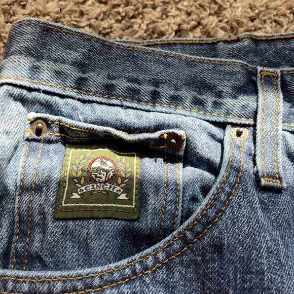 Cinch Straight Leg Jeans Men's green TAG 40x30 Blue Cowboy Workwear - Picture 3 of 8